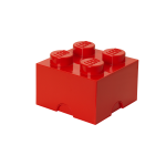 LEGO Tároló kocka 4-es  piros
